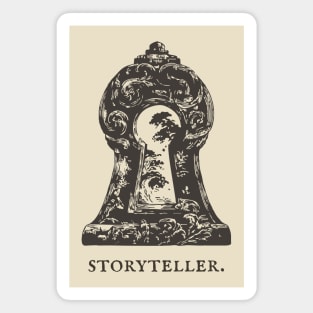 Magical Keyhole to Another World Illustration Magnet